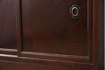 アンティーク家具　明治大正期　アンティーク　総欅材製の茶棚
