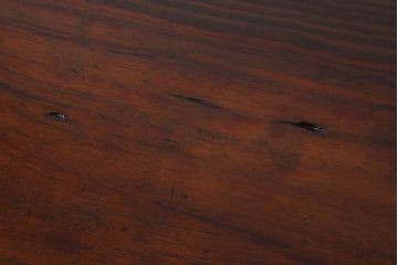 レトロ家具　両面使用可能!レトロな和製アンティークの大ぶりな片袖机(デスク)