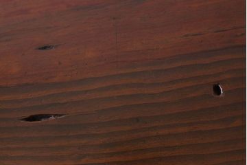 レトロ家具　両面使用可能!レトロな和製アンティークの大ぶりな片袖机(デスク)