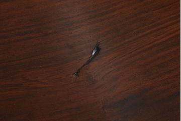 レトロ家具　両面使用可能!レトロな和製アンティークの大ぶりな片袖机(デスク)