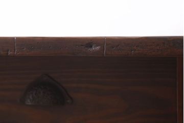 レトロ家具　両面使用可能!レトロな和製アンティークの大ぶりな片袖机(デスク)