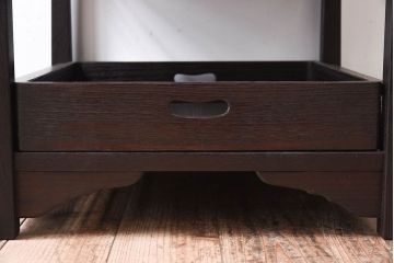 アンティーク家具　総桐材製の和モダンな乱れ盆(2段衣装盆)