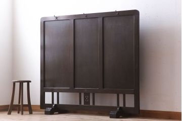 昭和レトロ　透かし彫り　フック付き!アンティークパーテーション(衝立て)