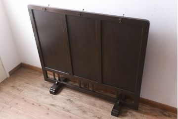 昭和レトロ　透かし彫り　フック付き!アンティークパーテーション(衝立て)