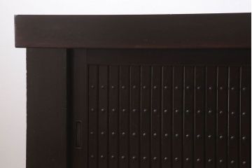 アンティーク家具　特大サイズ!アンティーク九尺水屋箪笥ローボード(2)(テレビ台、キャビネット、収納棚)