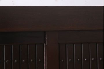 アンティーク家具　特大サイズ!アンティーク九尺水屋箪笥ローボード(2)(テレビ台、キャビネット、収納棚)