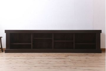 アンティーク家具　特大サイズ!アンティーク九尺水屋箪笥ローボード(2)(テレビ台、キャビネット、収納棚)