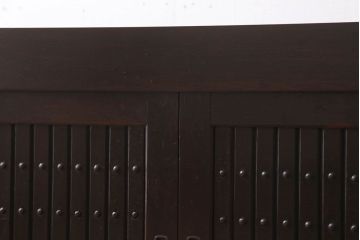 アンティーク家具　特大サイズ!アンティーク九尺水屋箪笥ローボード(2)(テレビ台、キャビネット、収納棚)