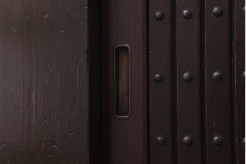 アンティーク家具　特大サイズ!アンティーク九尺水屋箪笥ローボード(2)(テレビ台、キャビネット、収納棚)