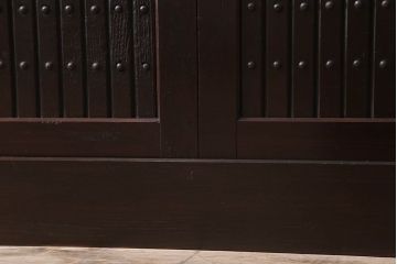 アンティーク家具　特大サイズ!アンティーク九尺水屋箪笥ローボード(2)(テレビ台、キャビネット、収納棚)