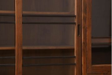 アンティーク家具　檜材　アンティーク　古い木味の大ぶりな収納棚