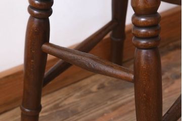アンティーク家具　イギリスアンティークの上品な丸スツール(椅子、チェア)