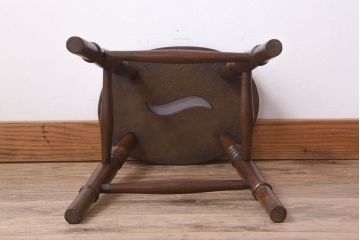 アンティーク家具　イギリスアンティークの上品な丸スツール(椅子、チェア)