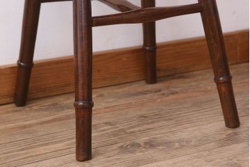 アンティーク家具　イギリスアンティークの上品な楕円スツール