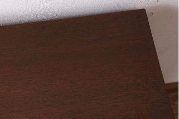 アンティーク家具　古い木製のシンプルなアンティーク薄型片袖机