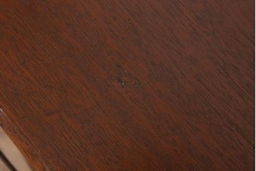 アンティーク家具　古い木製のシンプルなアンティーク薄型片袖机