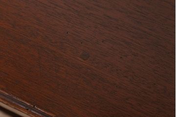 アンティーク家具　古い木製のシンプルなアンティーク薄型片袖机