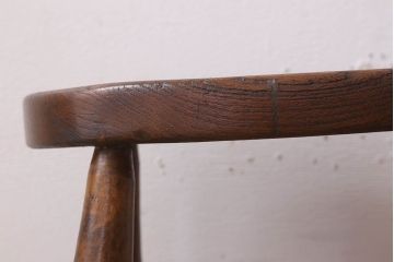 アンティーク雑貨　イギリスアンティークの上品な丸スツール(椅子、チェア)(2)