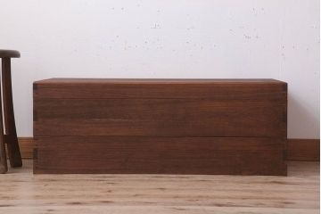 アンティーク雑貨　総桐材　古いアンティーク木箱