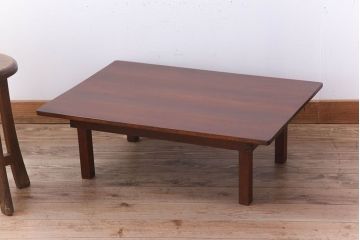 レトロ家具　レトロなアンティークちゃぶ台(飾り台)(2)