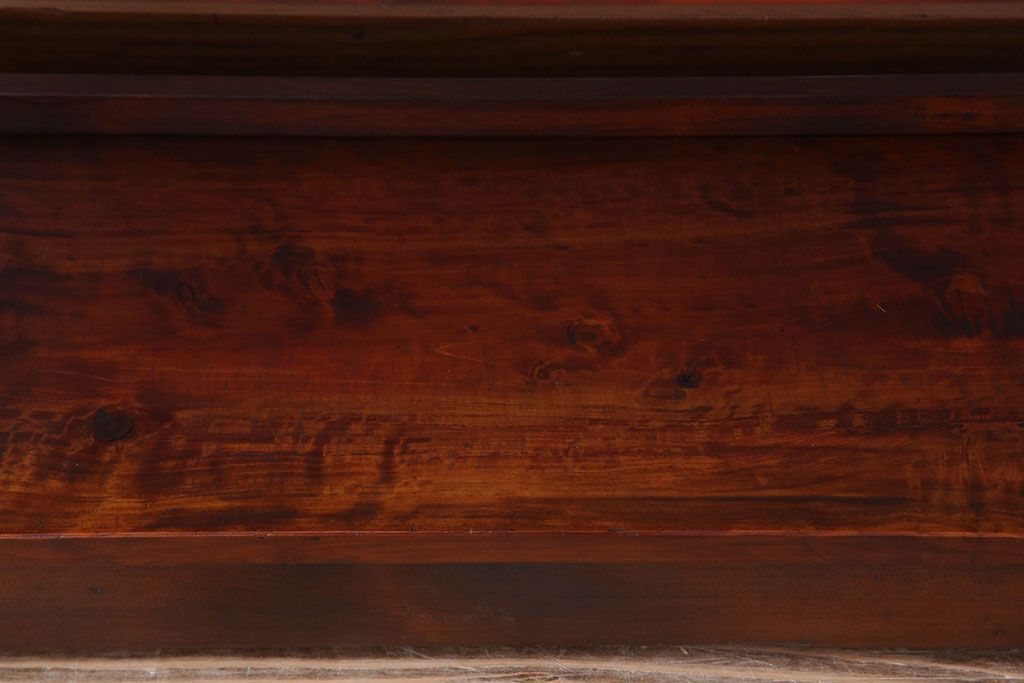 アンティーク家具　アンティーク　背の低い楔(くさび)式本棚(飾り棚・ディスプレイラック)(3)