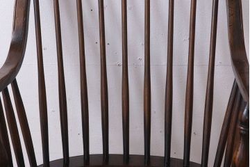 アンティーク家具　イギリスアンティーク　オーク材のカウンターチェア(1)