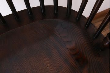 アンティーク家具　イギリスアンティーク　オーク材のカウンターチェア(1)