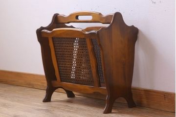 アンティーク雑貨　中古　カリモク家具　マガジンラック(2)