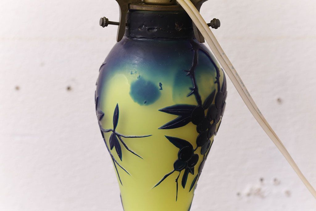 中古　ガレ風　スタンドライト