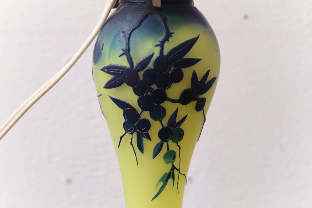 中古　ガレ風　スタンドライト