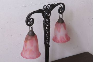 中古　高級品　アイアン製　スタンドランプ