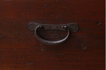 レトロ家具　ダイヤガラス引き戸　昭和レトロな収納棚