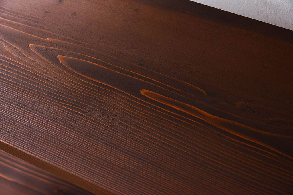 ラフジュオリジナル アイアンの薄型飾り棚【小】(陳列棚・アイアンラック)(1)