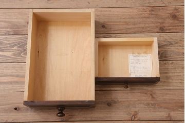 中古　北海道民芸家具　ライティングビューロー(3)