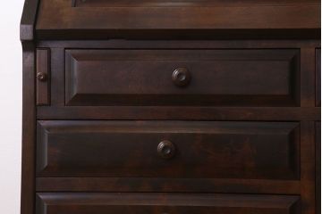 中古　北海道民芸家具　ライティングビューロー(3)