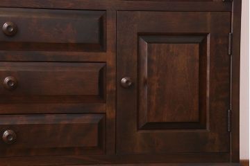 中古　北海道民芸家具　ライティングビューロー(3)