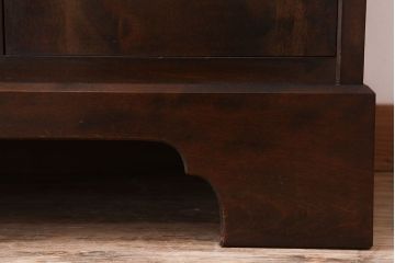 中古　北海道民芸家具　ライティングビューロー(3)