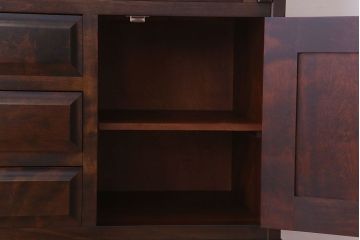 中古　北海道民芸家具　ライティングビューロー(3)