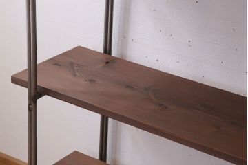 【M様加工費込ご決済用】ラフジュオリジナル アイアンの薄型飾り棚【小】(陳列棚・アイアンラック)(2)