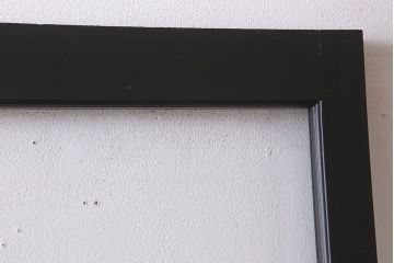 アンティーク　背が高いペイントガラス戸2枚セット