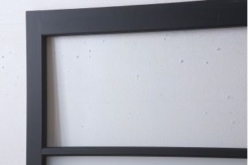 アンティーク　背が高いペイントガラス戸2枚セット