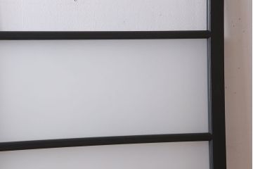 アンティーク　背が高いペイントガラス戸2枚セット