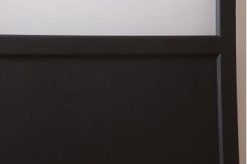 アンティーク　背が高いペイントガラス戸2枚セット