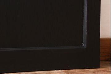 アンティーク　背が高いペイントガラス戸2枚セット