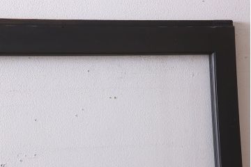 アンティーク　背が高いペイントガラス戸2枚セット