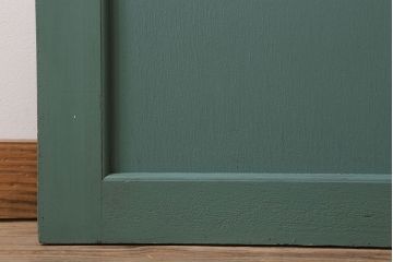 アンティーク　背が高いペイントガラス戸