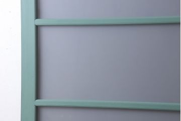 アンティーク　背が高いペイントガラス戸