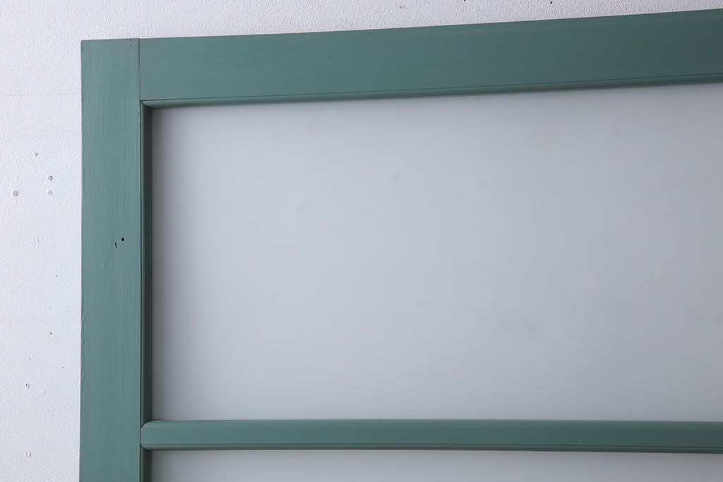 アンティーク　背が高いペイントガラス戸