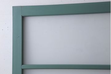 アンティーク　背が高いペイントガラス戸