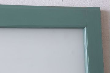 アンティーク　背が高いペイントガラス戸